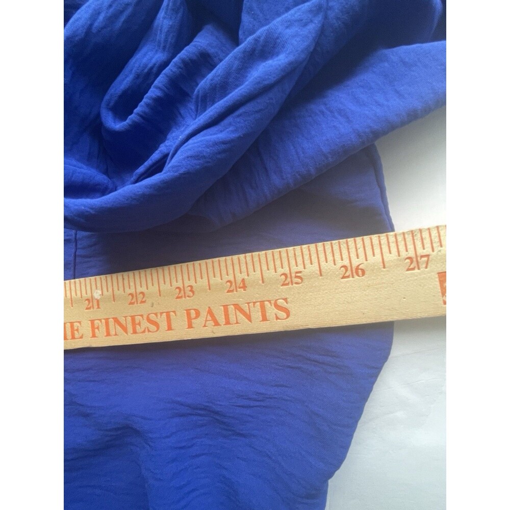 Calvin Klein XLarge Royal Blue Roll-Tab Sleeve Utility Button Front Q Luxury - Picture 9 of 14
